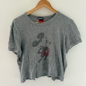 Madewell Disney Mickey Mouse Cropped Tee